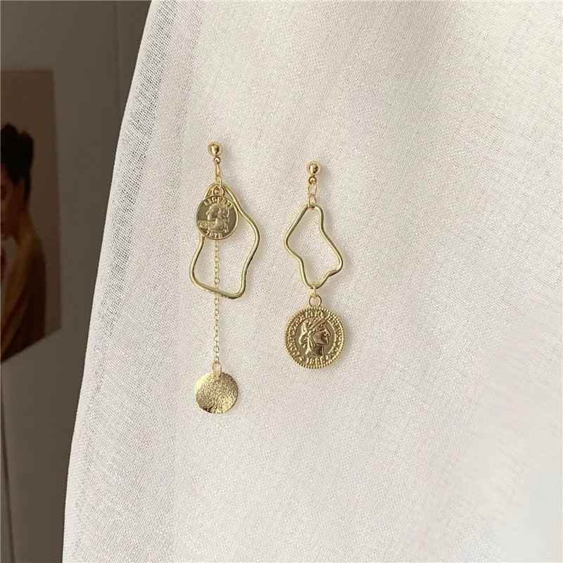 Asymmetric Long Baroque Pearl Stud Earring Charm - A987 Jewelry - Touchy Style