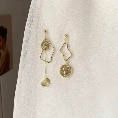 Asymmetric Long Baroque Pearl Stud Earring Charm - A987 Jewelry - Touchy Style