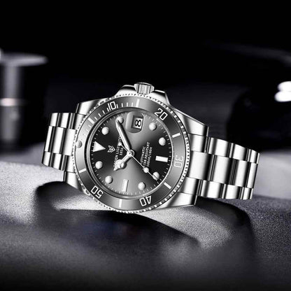 Automatic Mechanical Men Watch Fashion Luxury Stainless Steel Male Clock LOS1128 - Touchy Style .