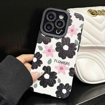 B240 Cute Phone Case: Floral Elegance for iPhone 7-15 Pro Max - Style and Protection in One! - Touchy Style