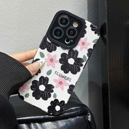 B240 Cute Phone Case: Floral Elegance for iPhone 7-15 Pro Max - Style and Protection in One! - Touchy Style .