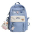 B2489 Cool Backpack - Waterproof College Pure Bookbag - Touchy Style