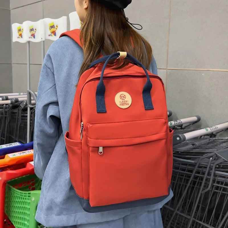 B2980 Cool Backpack - Fashion Double Handle Student School Bag - Touchy Style