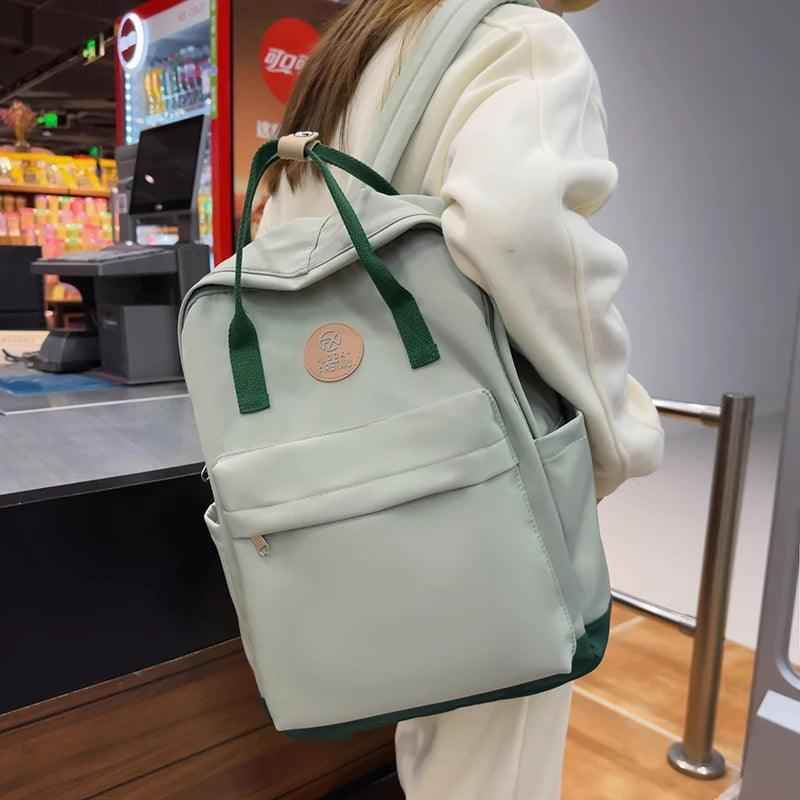 B2980 Cool Backpack - Fashion Double Handle Student School Bag - Touchy Style