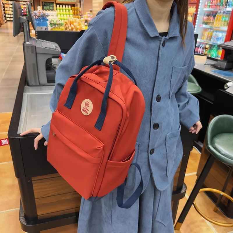 B2980 Cool Backpack - Fashion Double Handle Student School Bag - Touchy Style