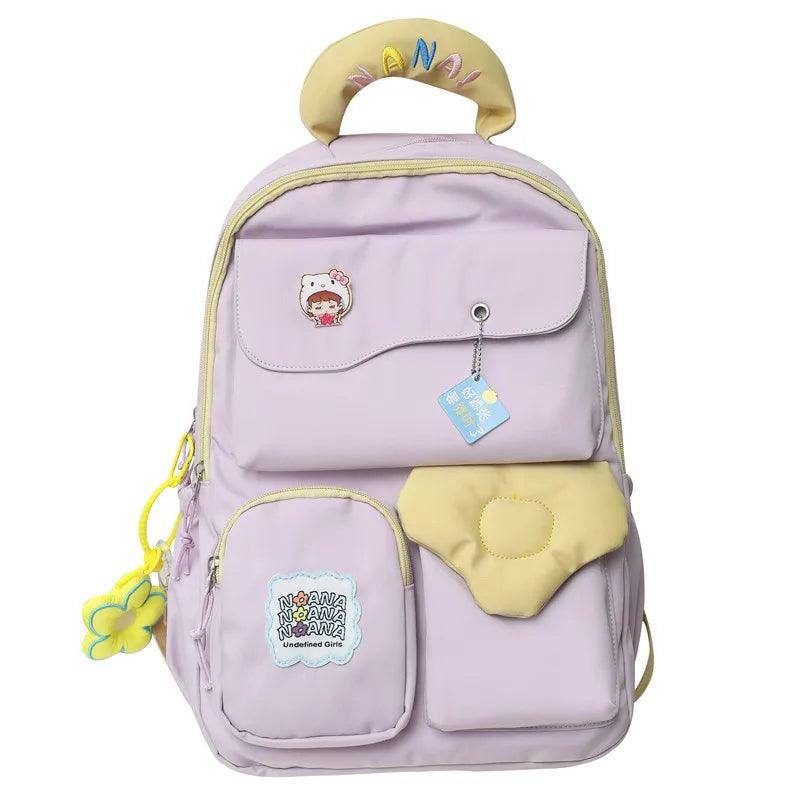 B3107 Cool Backpack - Schoolbag For Teenage Girl - Large Capacity Laptop Bag - Touchy Style