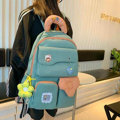 B3107 Cool Backpack - Schoolbag For Teenage Girl - Large Capacity Laptop Bag - Touchy Style