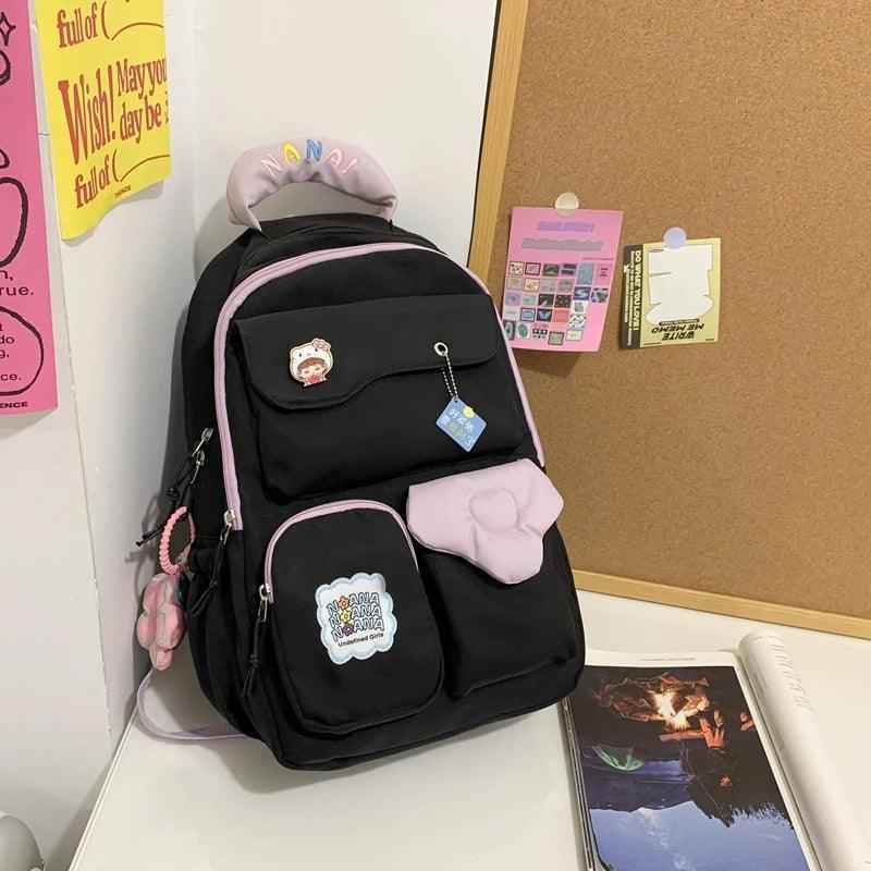 B3107 Cool Backpack - Schoolbag For Teenage Girl - Large Capacity Laptop Bag - Touchy Style