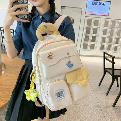 B3107 Cool Backpack - Schoolbag For Teenage Girl - Large Capacity Laptop Bag - Touchy Style