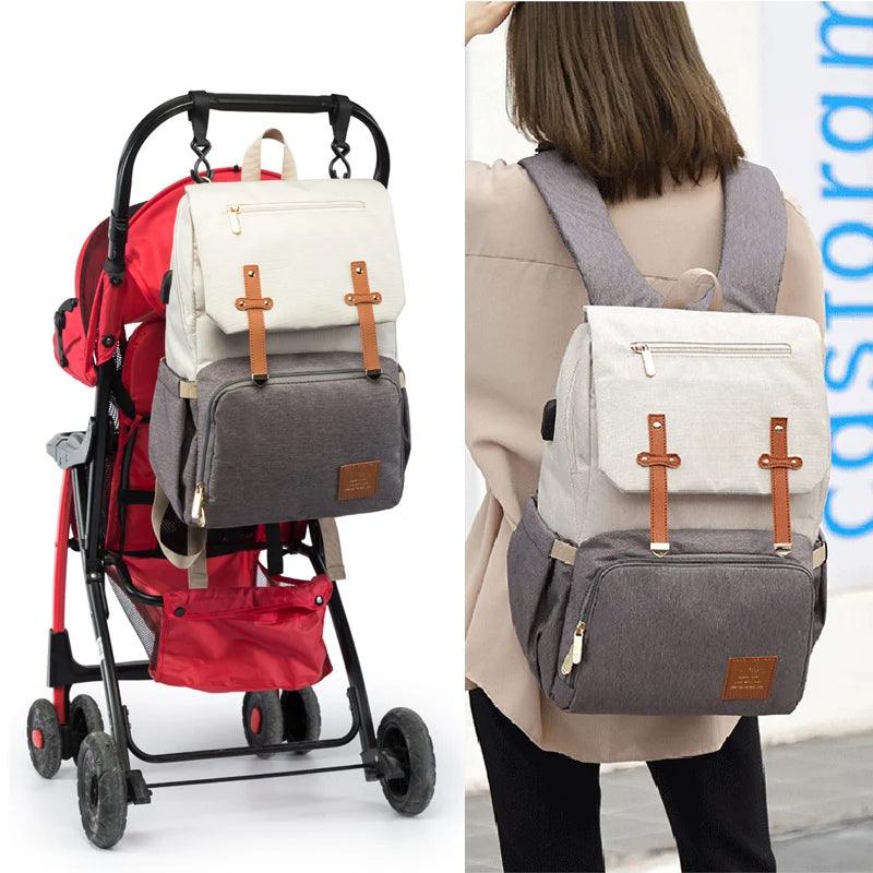 Bag Mummy Cool Backpack GMCB1237 Baby Stroller Waterproof Oxford Bag - Touchy Style