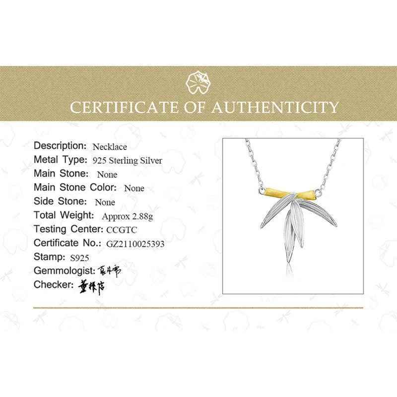 Bamboo Leaves Pendant Necklace Charm Jewelry - LFJF0081 - Touchy Style