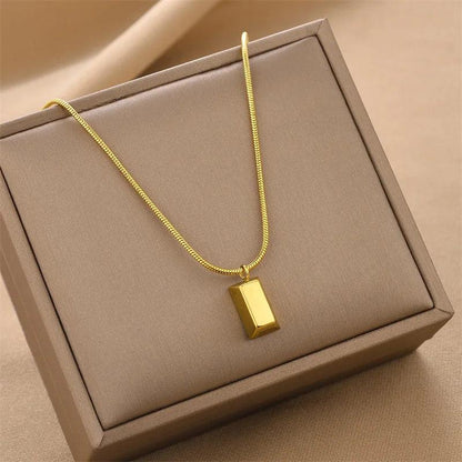 Bar Pendant Necklace Charm Jewelry - Clavicle Chain EL418 - Touchy Style
