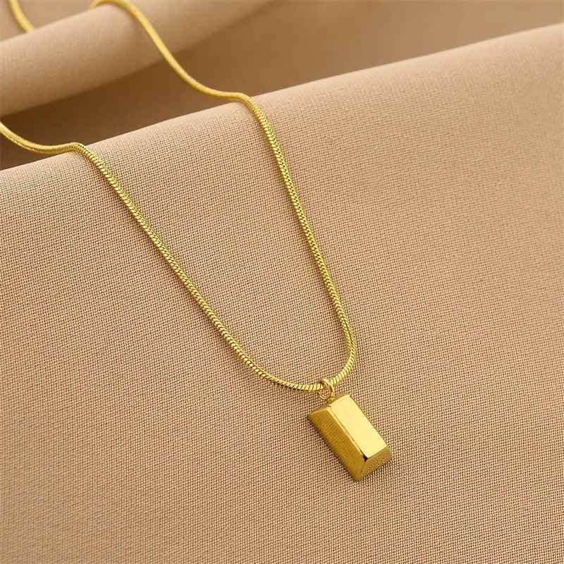 Bar Pendant Necklace Charm Jewelry - Clavicle Chain EL418 - Touchy Style