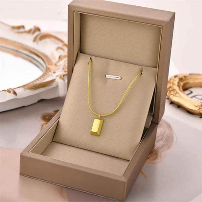 Bar Pendant Necklace Charm Jewelry - Clavicle Chain EL418 - Touchy Style