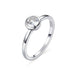 Basic Clear Zirconia Finger Ring Charm Jewelry 925 Sterling Silver RCJRTY53 - Touchy Style .