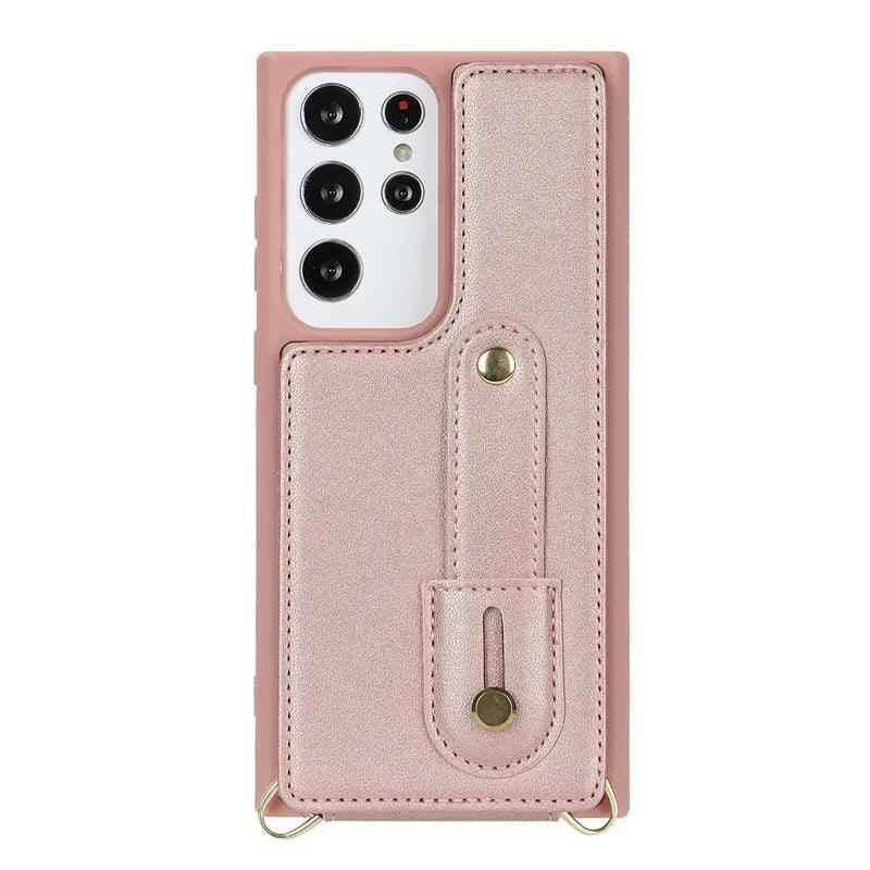 BCPC319 Leather Cute Phone Case for Galaxy S22 Ultra, S22 Plus, A54, 14, 34, 04, 13, 53, 52S, and M13 04S - Crossbody Card Slot - Touchy Style