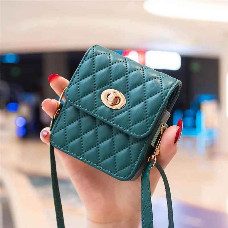 BCPC329 Cute Phone Case for Galaxy Z Flip 5, Z Flip 4, Z Flip 3, and OPPO Flip 5G - Fashion Mini Crossbody Bag - Touchy Style