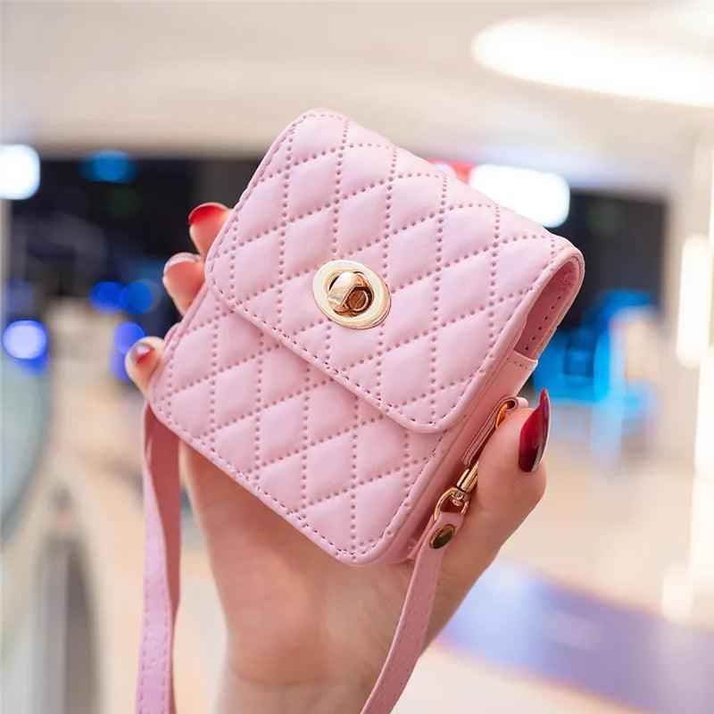 BCPC329 Cute Phone Case for Galaxy Z Flip 5, Z Flip 4, Z Flip 3, and OPPO Flip 5G - Fashion Mini Crossbody Bag - Touchy Style