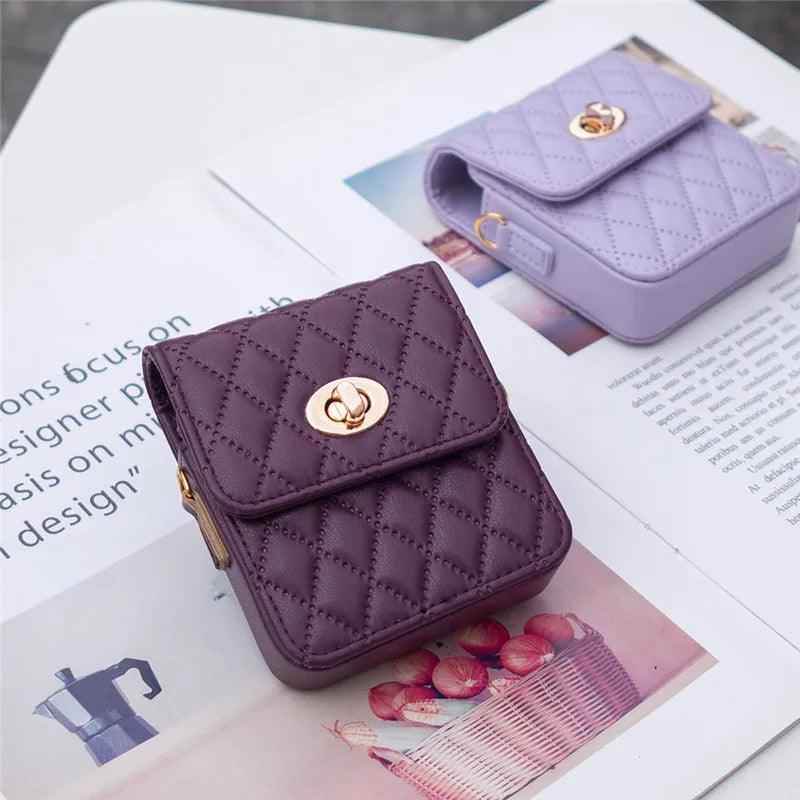 BCPC329 Cute Phone Case for Galaxy Z Flip 5, Z Flip 4, Z Flip 3, and OPPO Flip 5G - Fashion Mini Crossbody Bag - Touchy Style