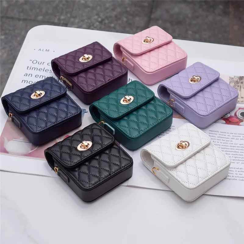 BCPC329 Cute Phone Case for Galaxy Z Flip 5, Z Flip 4, Z Flip 3, and OPPO Flip 5G - Fashion Mini Crossbody Bag - Touchy Style