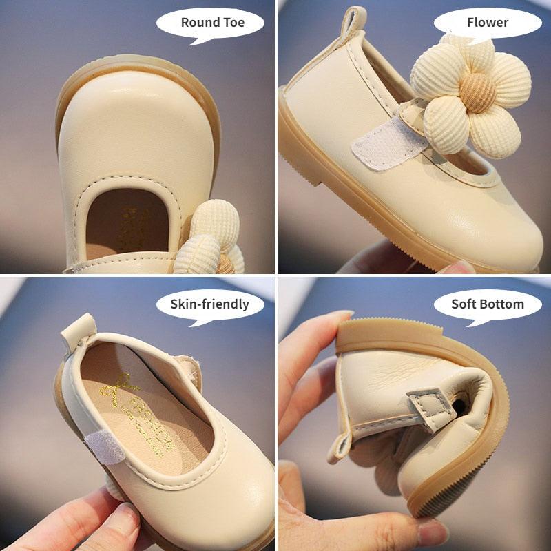 Beautiful Flower Toddler Leather Casual Shoes for Baby Girls (TH338) - Touchy Style .