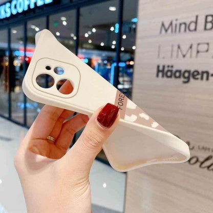 Beige Leopard Cute Phone Cases For iPhone 13 Pro Max 12 11 Pro Max XS Max XR X 7 8 Plus 11 - Touchy Style