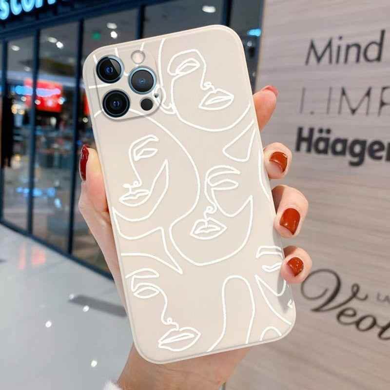 Beige Leopard Cute Phone Cases For iPhone 13 Pro Max 12 11 Pro Max XS Max XR X 7 8 Plus 11 - Touchy Style