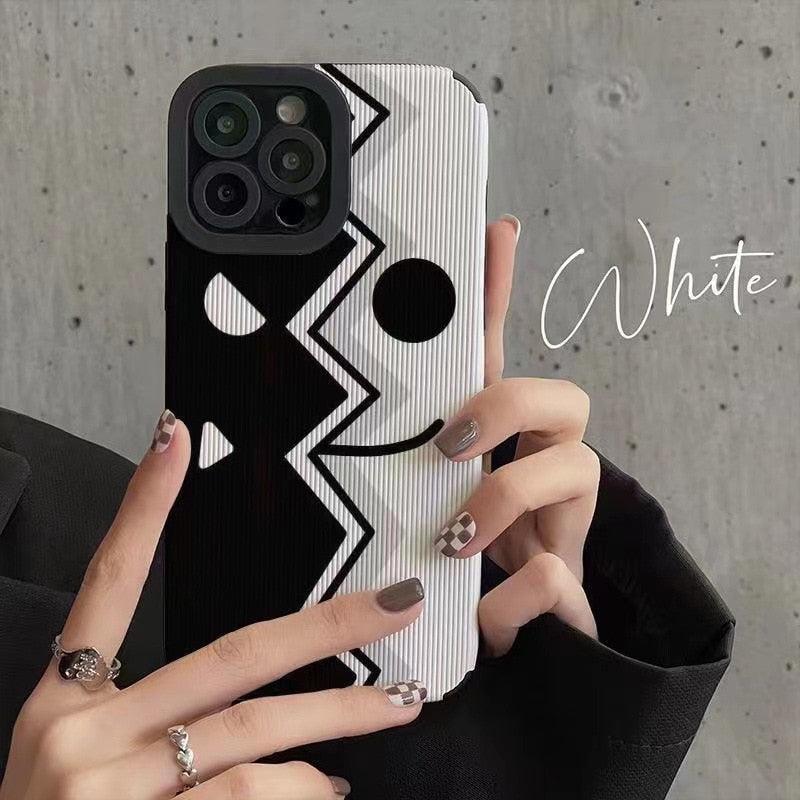 Sleek Black Monster: Cute Phone Case with Lens Soft Cover for iPhone 14, 13,  12, 11 Pro, XS Max, X, XR, 6, S, 7, 8 Plus, and SE