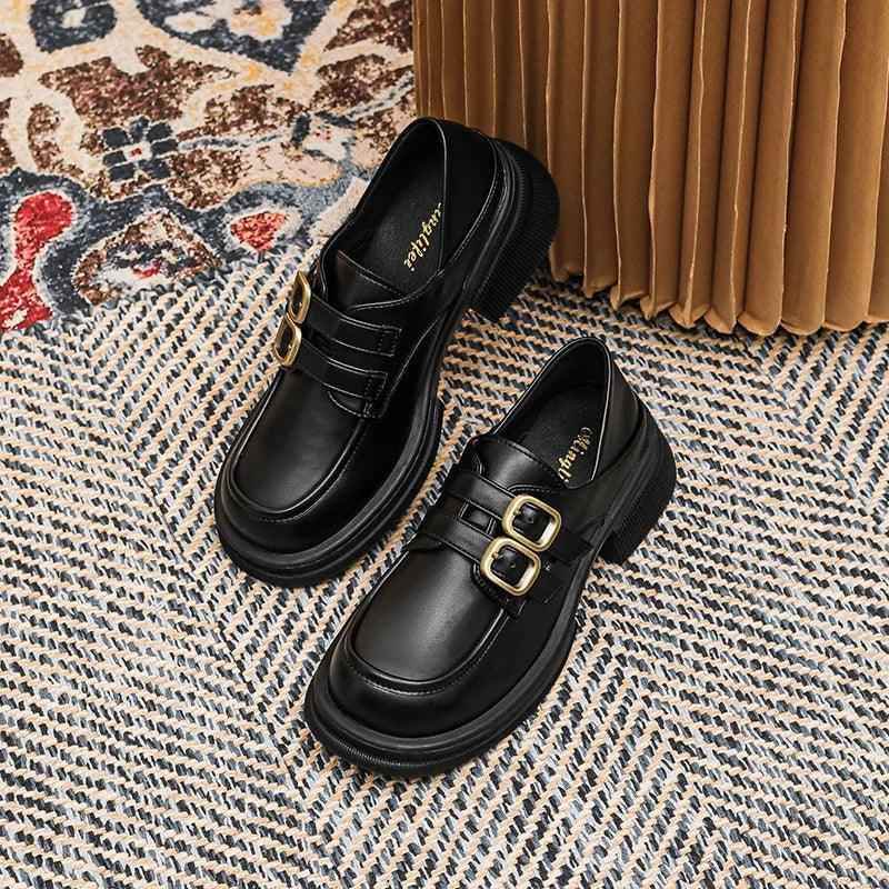 Black Loafers: CS535-2 Women&