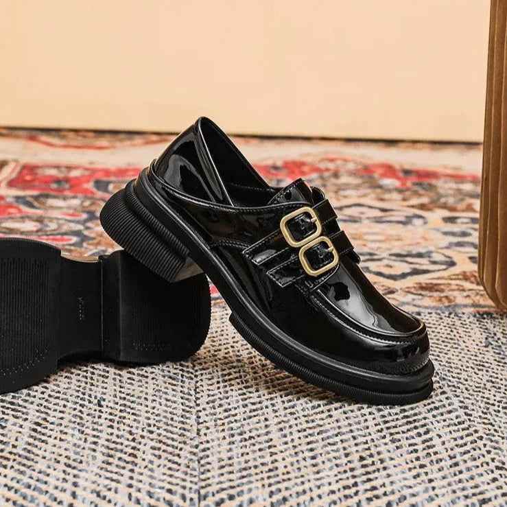 Black Loafers: CS535-2 Women&