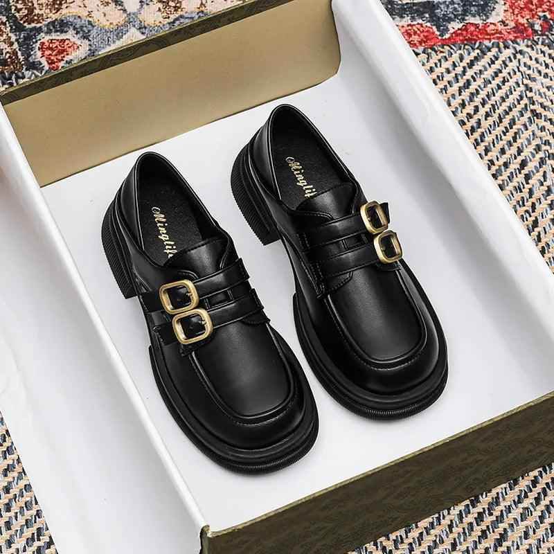 Black Loafers: CS535-2 Women&