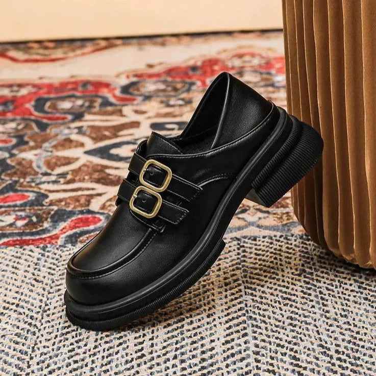 Black Loafers: CS535-2 Women&