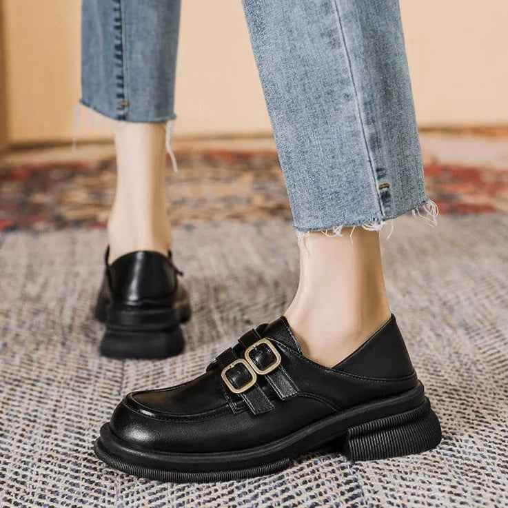 Black Loafers: CS535-2 Women&