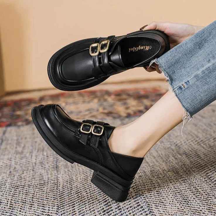 Black Loafers: CS535-2 Women&