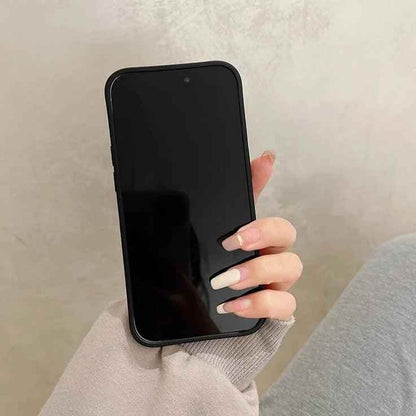 Black Tulip Flower Cute Phone Case for iPhone 11-15 Pro Max - Touchy Style