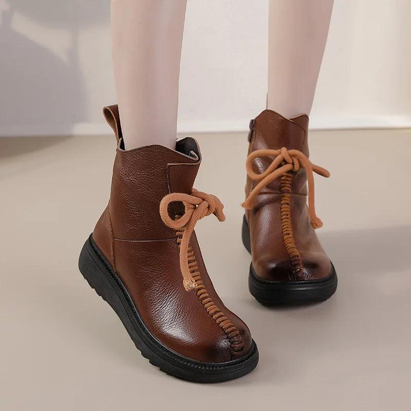 Boots Genuine Leather Handmade Women&