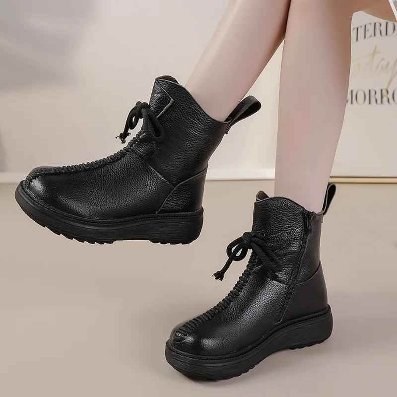 Boots Genuine Leather Handmade Women&