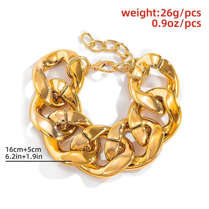 Bracelet Charm Jewelry Vintage Thick Link Chain Pattern K-pop Bracelets 2021 For Men &amp; Women - Touchy Style .