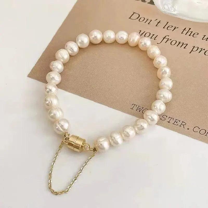 Bracelets Charm Jewelry 2021 Magnet Freshwater Pearl 