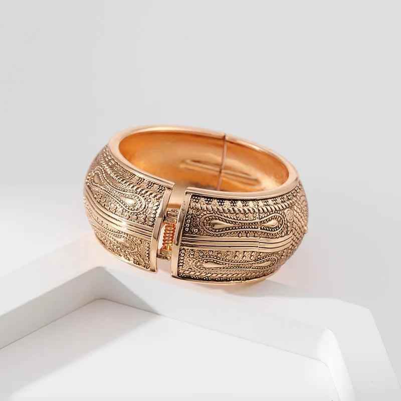 Bracelets Charm Jewelry - Geometric - Vintage Retro Metal Cuff Bangle - B0535 - Touchy Style