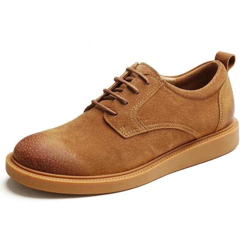 Breathable Business Oxfords Leather Brown Men&