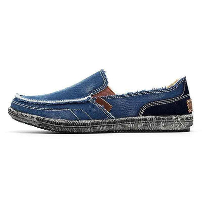 Breathable Canvas Flats Loafers Men&