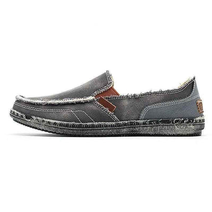 Breathable Canvas Flats Loafers Men&