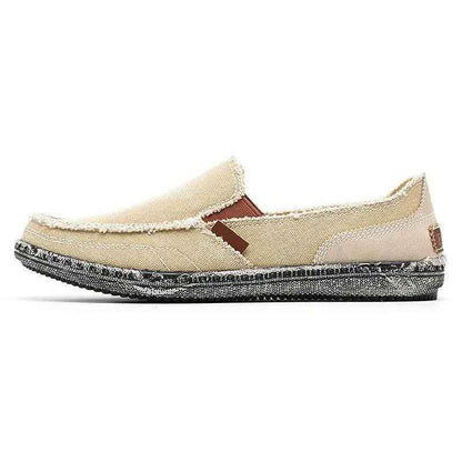 Breathable Canvas Flats Loafers Men&