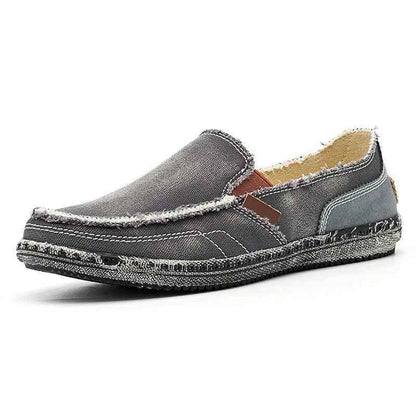 Breathable Canvas Flats Loafers Men&