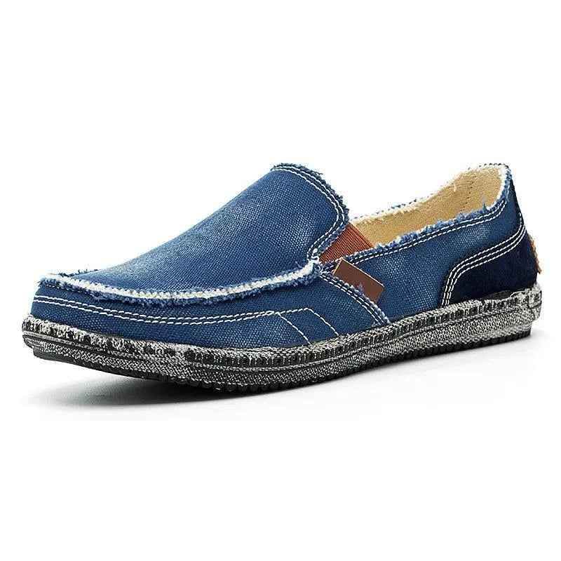 Breathable Canvas Flats Loafers Men&