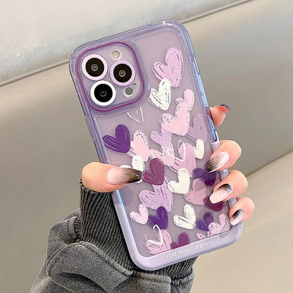 Bunny Purple Cute Phone Cases For iPhone 14 Pro Max 13 11 12 14 Plus - With Holder - Touchy Style .