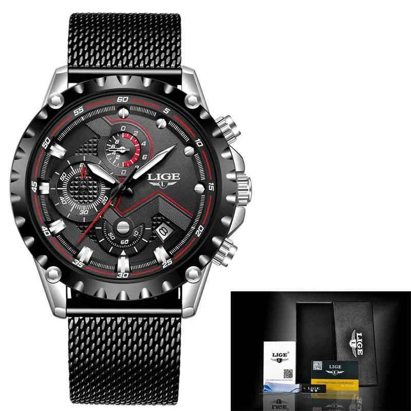 Business Simple Watch SCWTY41 Luxury Blue Stainless Steel Quartz - Touchy Style