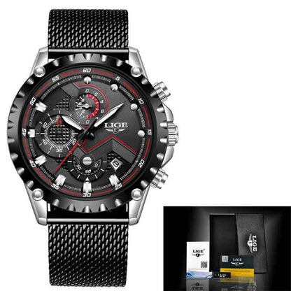 Business Simple Watch SCWTY41 Luxury Blue Stainless Steel Quartz - Touchy Style