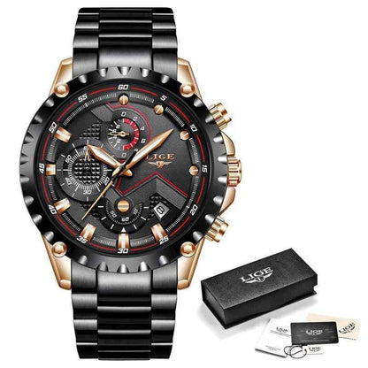 Business Simple Watch SCWTY41 Luxury Blue Stainless Steel Quartz - Touchy Style